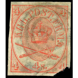 denmark stamp 13 royal emblems 1864