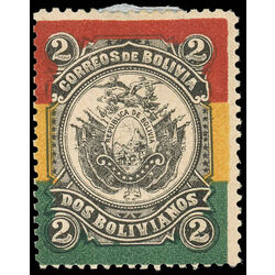 bolivia stamp 54 coat of arms 1897