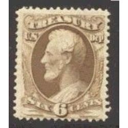 us stamp o officials o75 treasury 6 1873