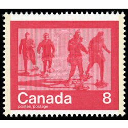 canada stamp 644 snowshoeing 8 1974