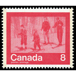 canada stamp 645 skiing 8 1974