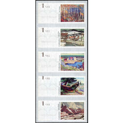 canada stamp cp computer vended postage kiosk cp44 48 strip landscapes by canadian painters 9 50 2019