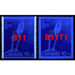 canada stamp b semi postal b11t1 gymnastics 1976