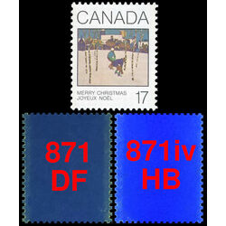 canada stamp 871iv sleigh ride 17 1980