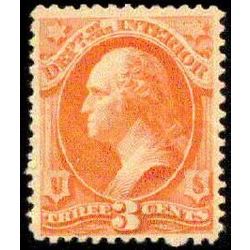 us stamp officials o o98 interior 3 1879