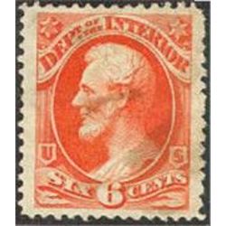 us stamp officials o o99 interior 6 1879