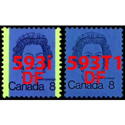 canada stamp 593t1 queen elizabeth ii 8 1973