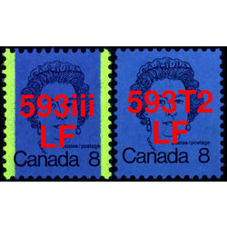 canada stamp 593t2 queen elizabeth ii 8 1973