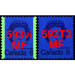 canada stamp 593t3 queen elizabeth ii 8 1973