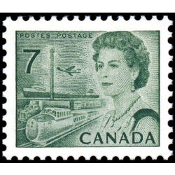 canada stamp 543 queen elizabeth ii transportation 7 1971