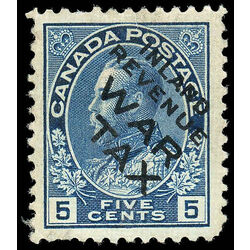 canada stamp mr war tax mr2bi war tax 5 1915 M VFNG 012
