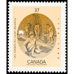 canada stamp 1216 ironworks blast furnace 37 1988