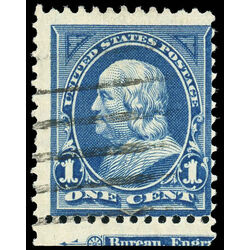 us stamp postage issues 264 franklin 1 1895 U F 002