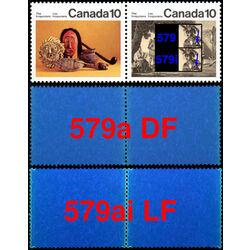 canada stamp 579i iroquoian encampment 10 1976 M VFNH