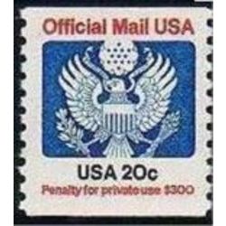 us stamp o officials o138b postal card rate great seal 20 1988