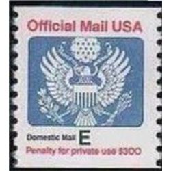 us stamp o officials o140 postal card rate great seal 25 1985
