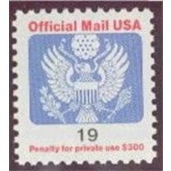 us stamp o officials o147 official mail usa great seal 19 1991
