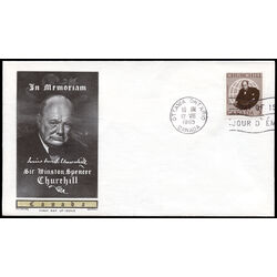 canada stamp 440 sir winston churchill 5 1965 FDC 005