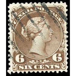 canada stamp 27 queen victoria 6 1868 U F VF 020