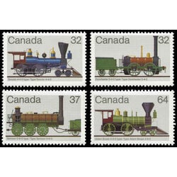 canada stamp 999 1002 canadian locomotives 1836 1860 1 1 65 1983