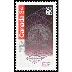 canada stamp 1092 expo centre 34 1986