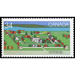 canada stamp 1050 lower fort garry manitoba 34 1985