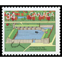 canada stamp 1054 fort whoop up alberta 34 1985