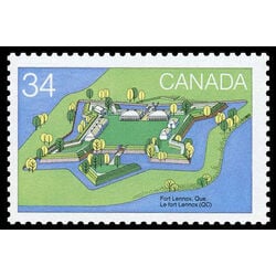 canada stamp 1057 fort lennox quebec 34 1985