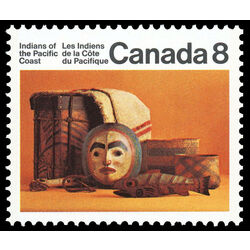 canada stamp 571 pacific coast artifacts 8 1974