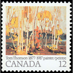 canada stamp 734 autumn birches 12 1977