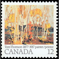 canada stamp 734 autumn birches 12 1977