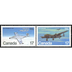 canada stamp 874ai military aircraft 1980