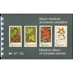 miniature album of canadian stamps