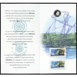 john cabot stamp and coin set