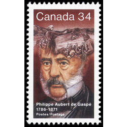 canada stamp 1090ii philippe aubert de gaspe 34 1986
