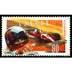 canada stamp 1648 close up of villeneuve with ferrari t 3 in background 90 1997