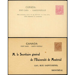 5 rare canada post cards