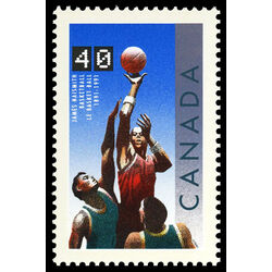 canada stamp 1343 basketball 40 1991
