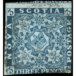 nova scotia stamp 2i pence issue 3d 1851 U F 002