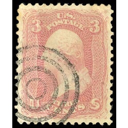 us stamp postage issues 64b george washington 3 1861 U VF 002