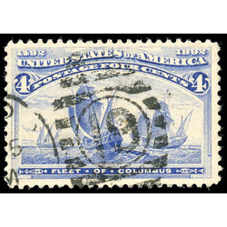 us stamp postage issues 233 fleet of columbus ultramarine 4 1893 U VF 003