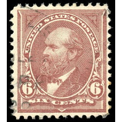 us stamp postage issues 271 garfield 6 1895 U VF 001