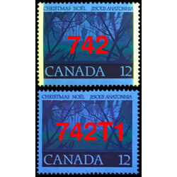 canada stamp 742t1 angelic choir 12 1977