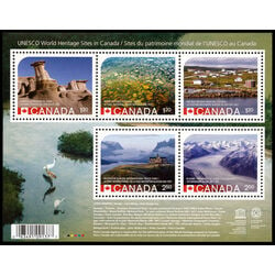 canada stamp 2844 unesco world heritage sites in canada with error 8 60 2015