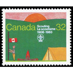 canada stamp 993i scout encampment 32 1983