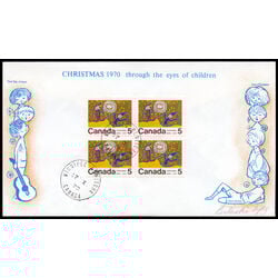 canada stamp 522pi children skiing 1970 FDC 002