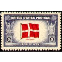 us stamp postage issues 920 flag of denmark 5 1943