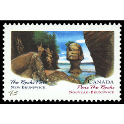 canada stamp 1481 the rocks park new brunswick 43 1993