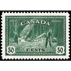 canada stamp 272 logging bc 50 1946