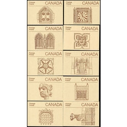 collection of 10 different booklet designs of bk88a